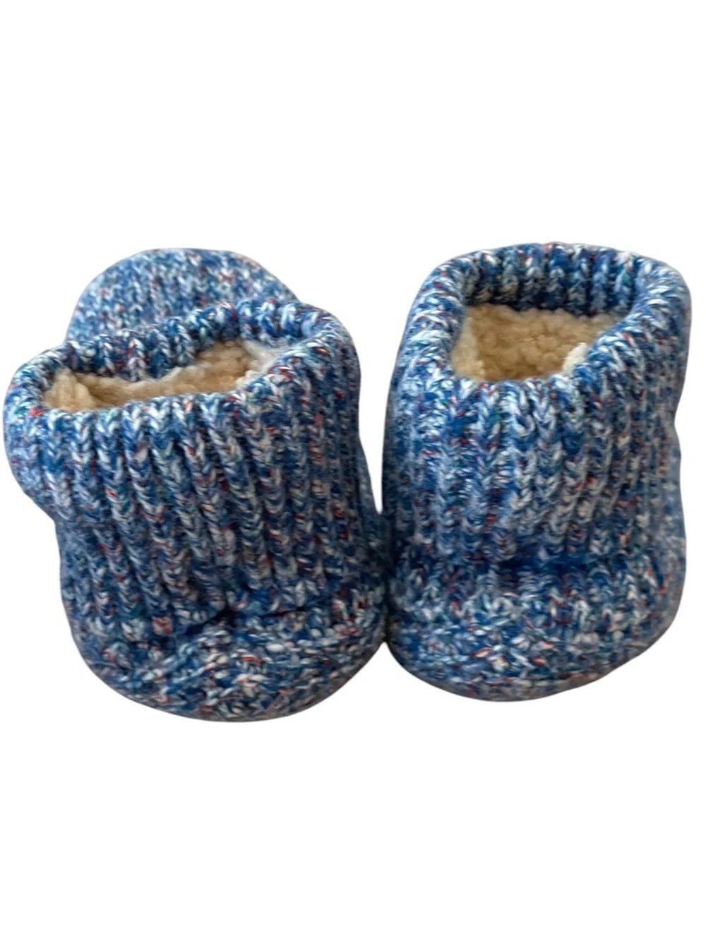 Bombas Little Kids Blue Cozy Gripper Slippers. 11-13.